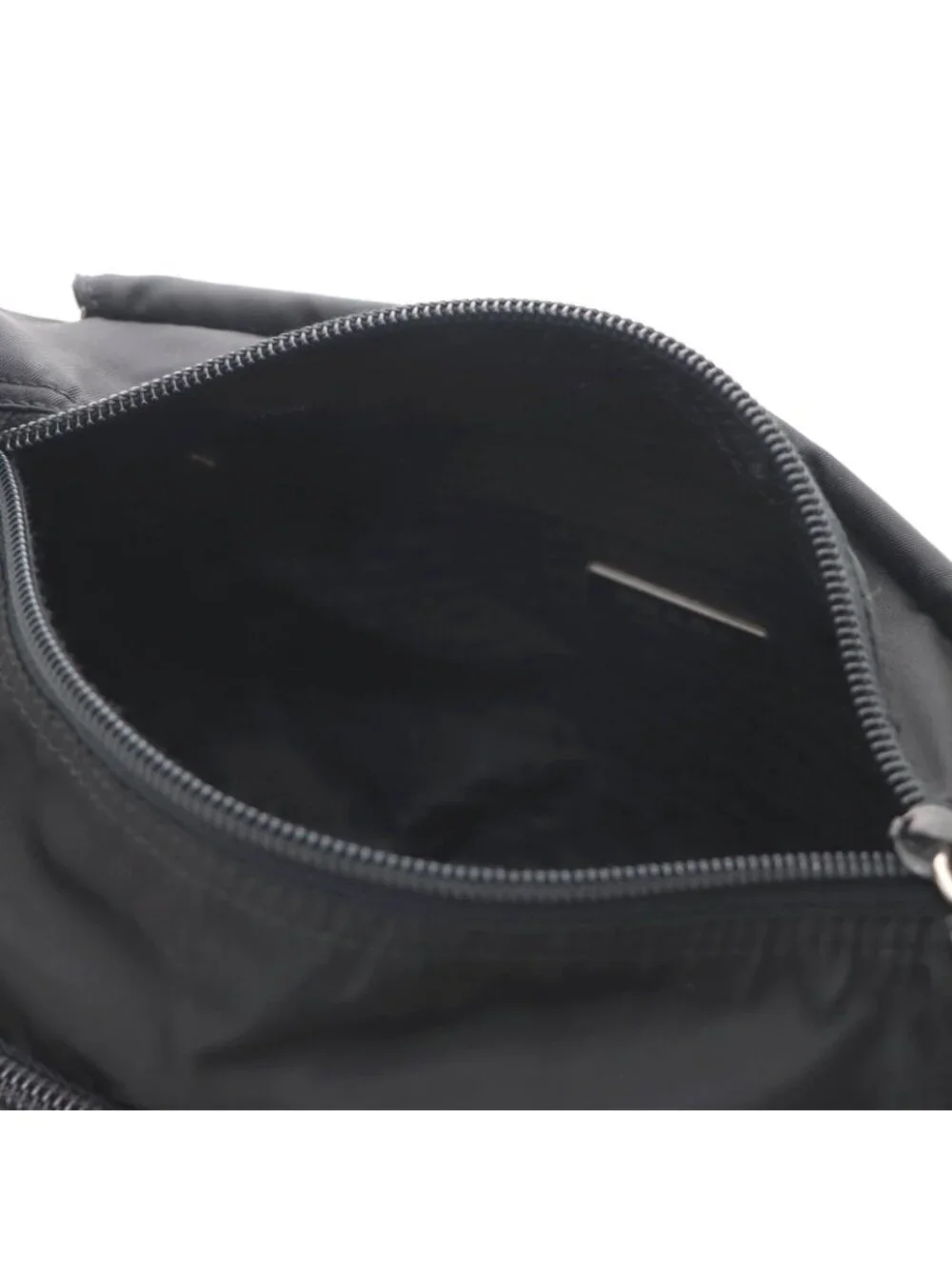 Prada Shoulder Bag Black Nylon Leather